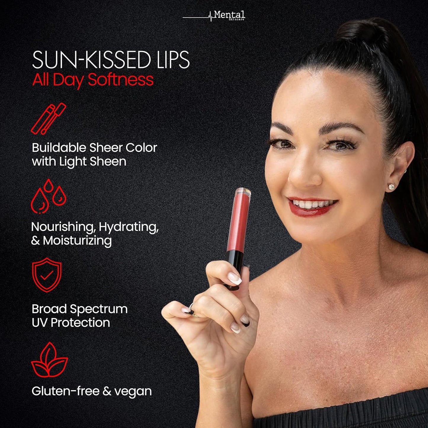 Hydrating Tinted Lip Gloss Duo – Red & Pink Shades