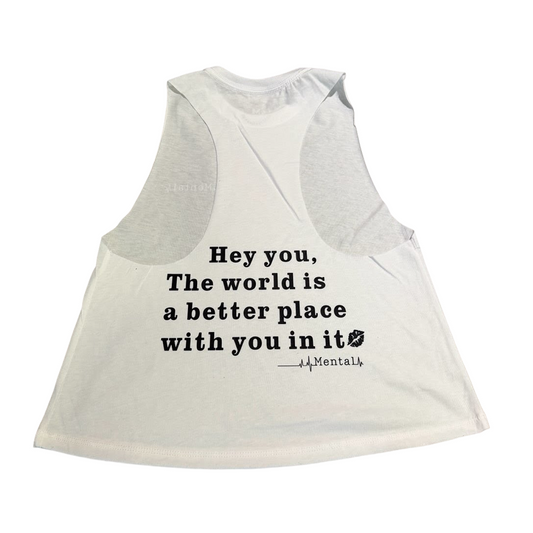 Made to Matter White Racerback Tank