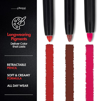 Hydrating Red Tinted Lip Gloss & Maroon Lip Liner Duo